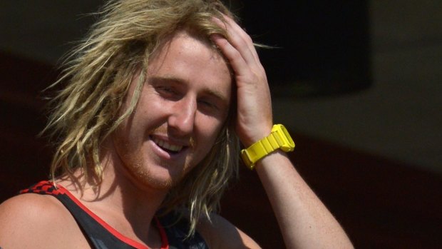 Dyson Heppell is happy to wait to lead the Bombers.