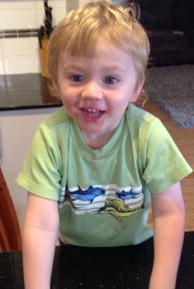 The body of two-year-old Sam Trott was found in a lake on Wednesday.