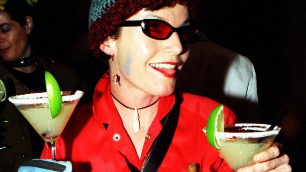 Nell Schofield chose a cocktail commando outfit for one of the Cointreau Balls, which was Sydney's grandest party during the '80s and '90s.