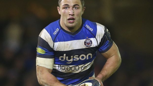 Sam Burgess in action for Bath.