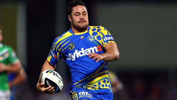 Rugby league comeback?: Jarryd Hayne during his Eels days. 