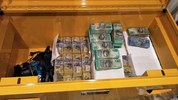 Around $3.6 million in cash was seized in the raid by officers linked to Operation Millstream.