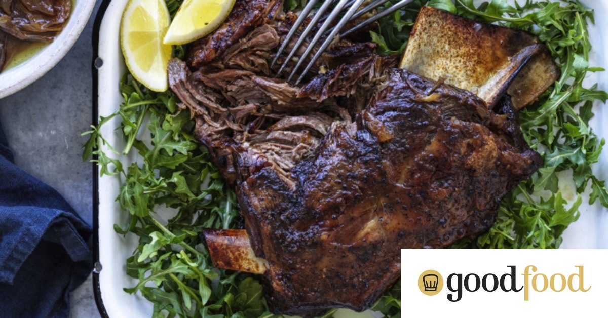 Adam Liaw's naked slowroasted lamb shoulder