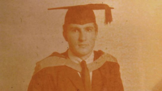 Michael Arlington, graduating from UNSW with his medical degree in 1969.