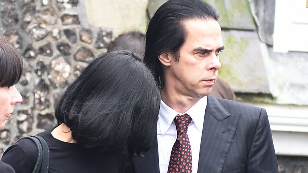 Nick Cave and Susie Bick at the inquest into their son's death.