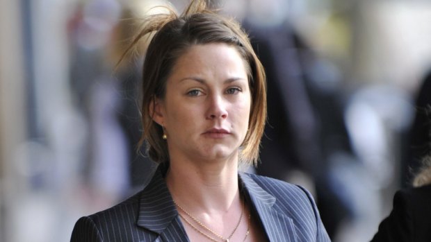Stephanie Maher leaves the Melbourne Magistrates Court in October 2008 after she was sentenced for stealing drugs from terminally ill patients.