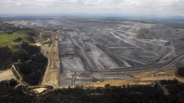 Rio Tinto's Warkworth open-cut coal mine near Bulga in the Hunter Valley.