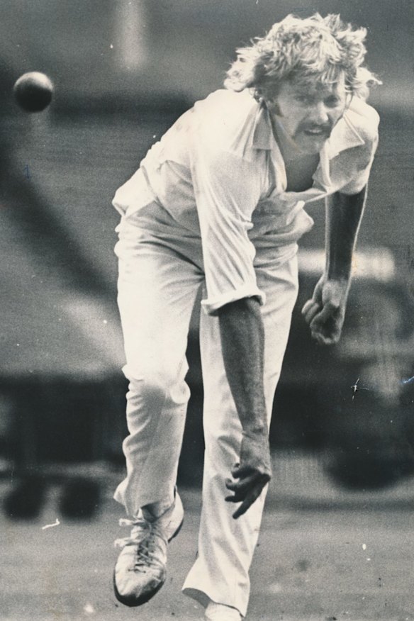 Former Test bowler Ian Callen plays a straight bat to an ancient ...