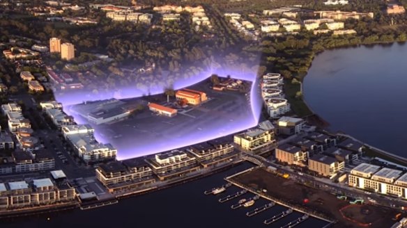 The Kingston Arts Precinct, set for development, from an ACT government promotional video.