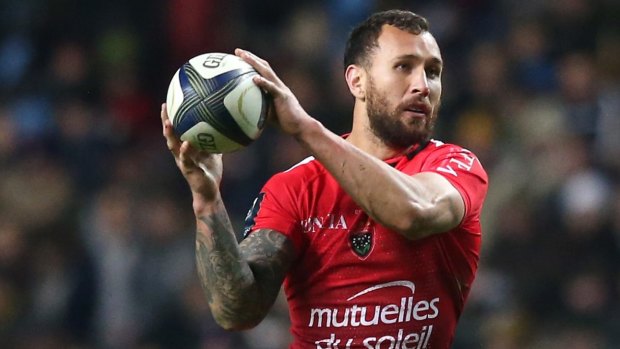 Quade Cooper weights up his options for Toulon during the European Rugby Champions Cup match against Wasps.