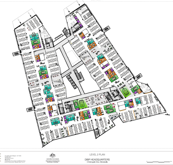 A proposed floorplan layout for the new building.