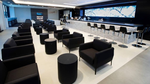 Air New Zealand's domestic lounge at Auckland Airport.