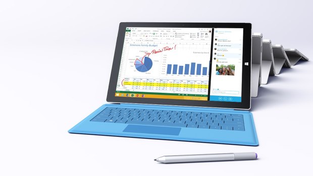 Third time luck: Paired with the optional Type Cover or a keyboard, the Surface Pro 3 is a true workhorse.
