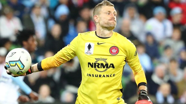 Fed up: Wanderers keeper Andrew Redmayne says lighting flares has to stop.