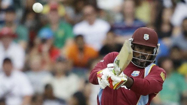 Master blaster: Chris Gayle was pivotal in the West Indies' record run chase.