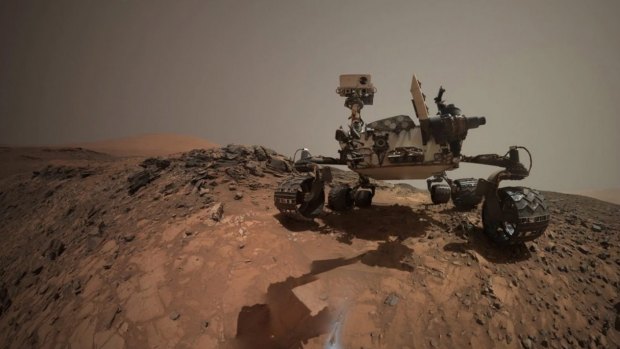 A Martian selfie: NASA's Curiosity rover in the Gale crater on Mars.