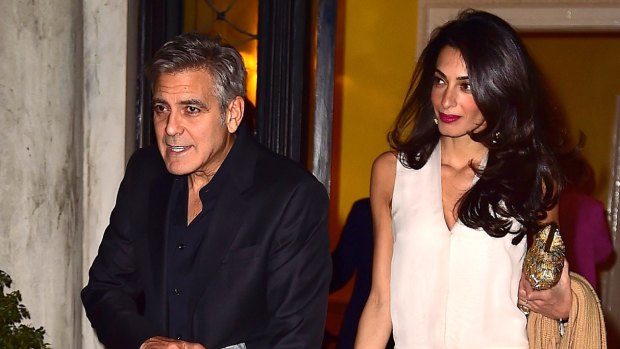 The actor and the top human rights lawyer: George and Amal Clooney.