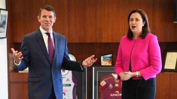 Queensland Premier Annastacia Palaszczuk has made an offer to NSW counterpart Mike Baird to build shark nets and drum lines for NSW. 