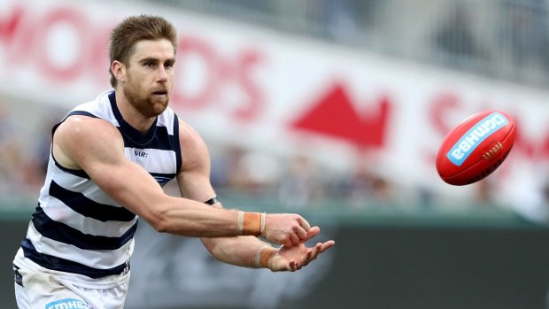 Geelong's Tom Lonergan is set to play his 200th game on Saturday. 