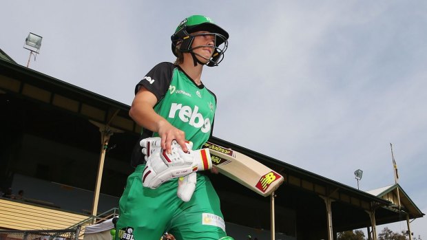 10 out of Ten: Network Ten is rapt with its WBBL ratings, spearheaded by the likes of Melbourne Stars superbat Meg Lanning.