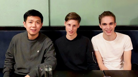 "Eric [Tao, left], Ben, and Isaiah met in New York to not only discuss the details of the acquisition but also about the prospective future of the mobile app industry as a whole," HOLLA's Allen Loh says.