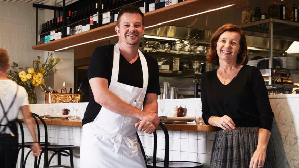 Chef Simon Sandall and Susan Sullivan at Boronia Kitchen.