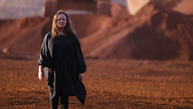 Mandy McElhinney as Gina Rinehart in <i>House of Hancock</i>.