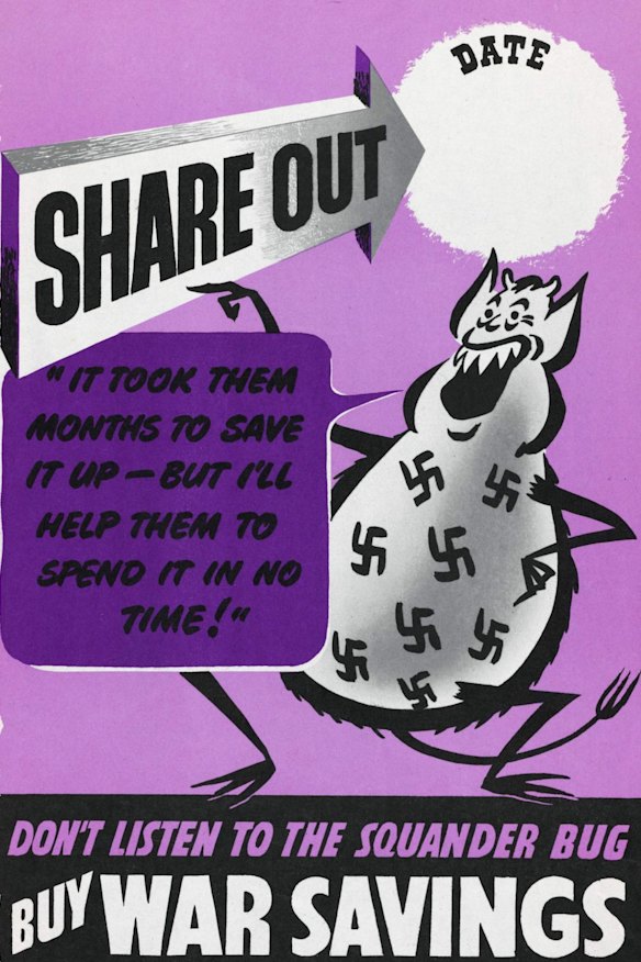 Don't listen to the squander bug, c.1944.