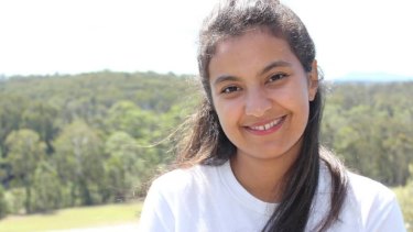 Samia Lila was serving at the restaurant when one of her customers alerted her to the goanna. 