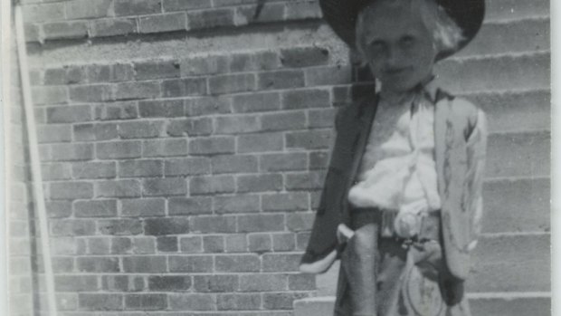 Lil Annie: The author, aged 4,  in her Annie Oakley outfit.
