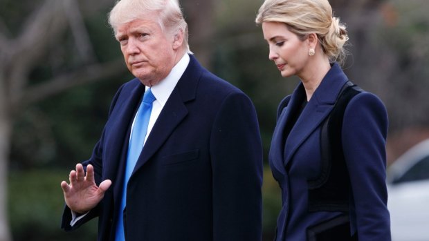 President Donald Trump and his daughter Ivanka. 
