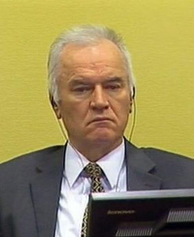 Former Bosnian Serb army chief Ratko Mladic.
