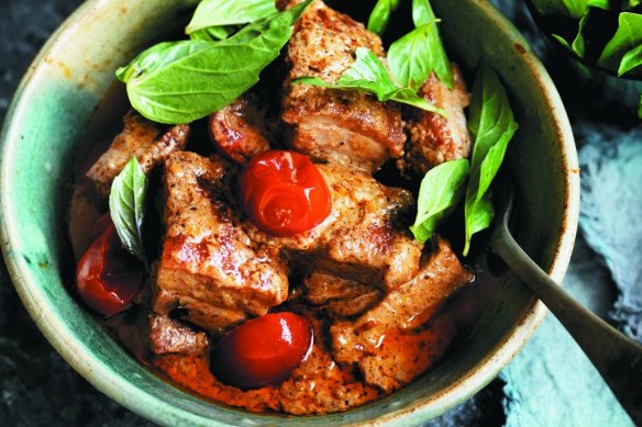 Neil Perry's roast pork red curry.