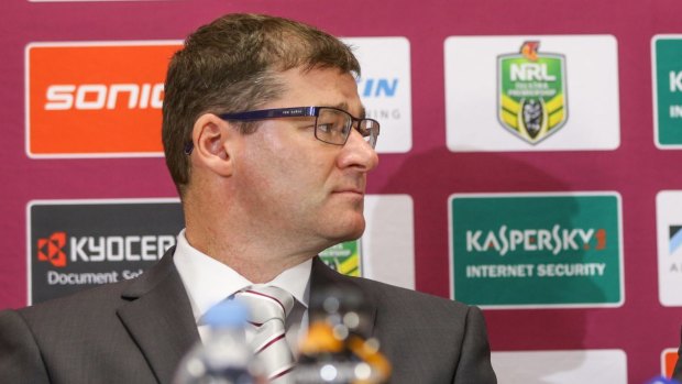Former Manly CEO Joe Kelly fronted last year's post-match press  conference at Canberra Stadium with the Sea Eagles surrounded by controversy.