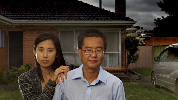Altona residents Anthony Ang and his wife Linda Yan at their home. Anthony has been unemployed for the past 18 months since losing his job at the university last year. 