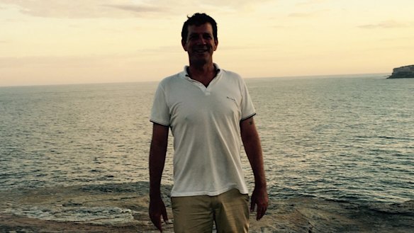 Actor and writer Rhys Muldoon at Maroubra Beach where he was stuck in a terrifying monster of a rip. 