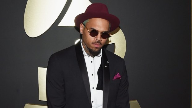 Chris Brown at the 2015 Grammy Awards last February.
