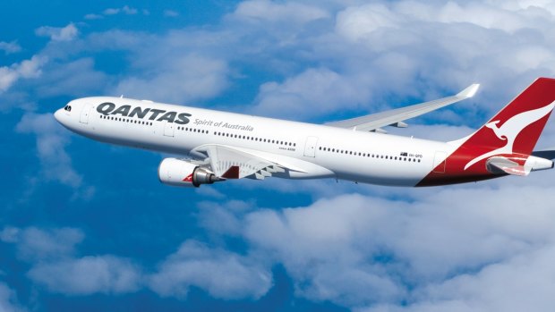 A Qantas Airbus A330. 