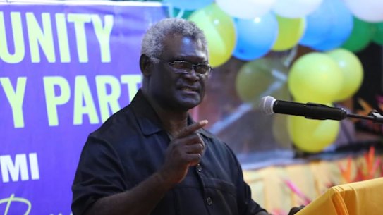 Solomon Islands Prime Minister Manasseh Sogavare.
