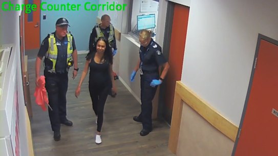 Tanya Day at the Castlemaine Police Station.