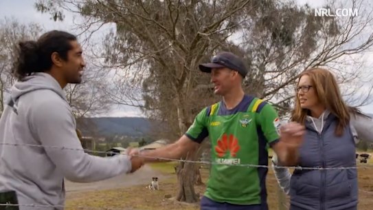 Raiders and Sia Soliola's touching surprise for Bega Valley farmers