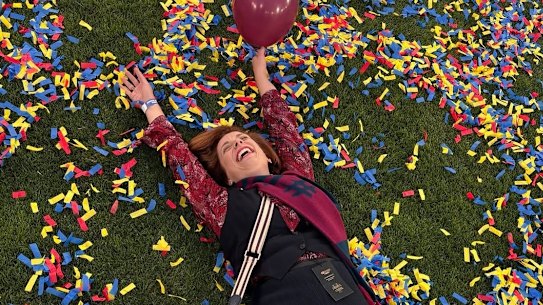 Sport Minister Anika Wells at the 2024 AFL grand final.