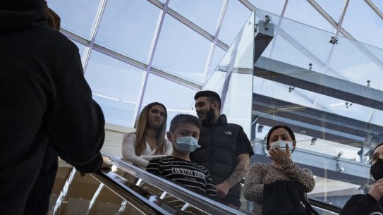 Keen shoppers flooded stores at Chadstone Shopping Centre.