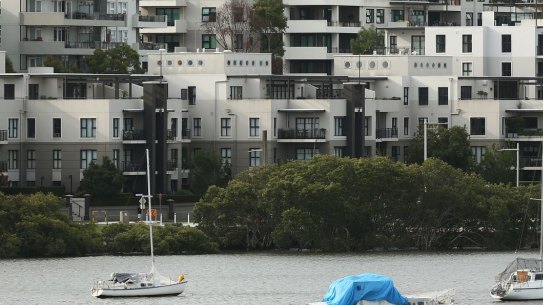 Monthly building approvals for new apartments are lower than they have been for a decade