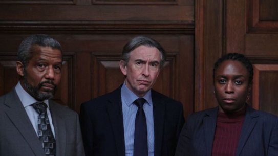 Hugh Quarshie, Steve Coogan and Sharlene Whyte star in Conviction: The Case of Stephen Lawrence.