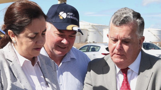 Queensland Premier Annastacia Palaszczuk at the Port of Townsville last month.