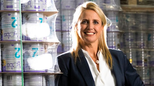 Bubs Australia chief executive Kristy Carr: the infant formula maker is seeking a $63 million capital raising.