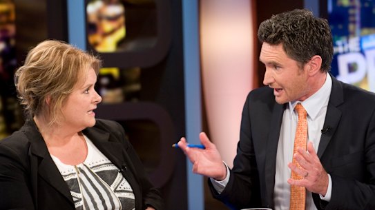 Magda Szubanski  came out during a live broadcast of The Project in  2012.