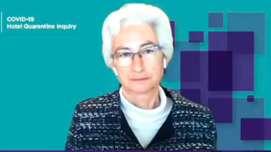 Hotel quarantine inquiry chair Jennifer Coate.