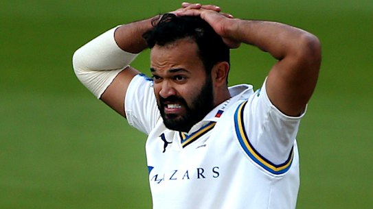Azeem Rafiq during his time with Yorkshire in 2017.